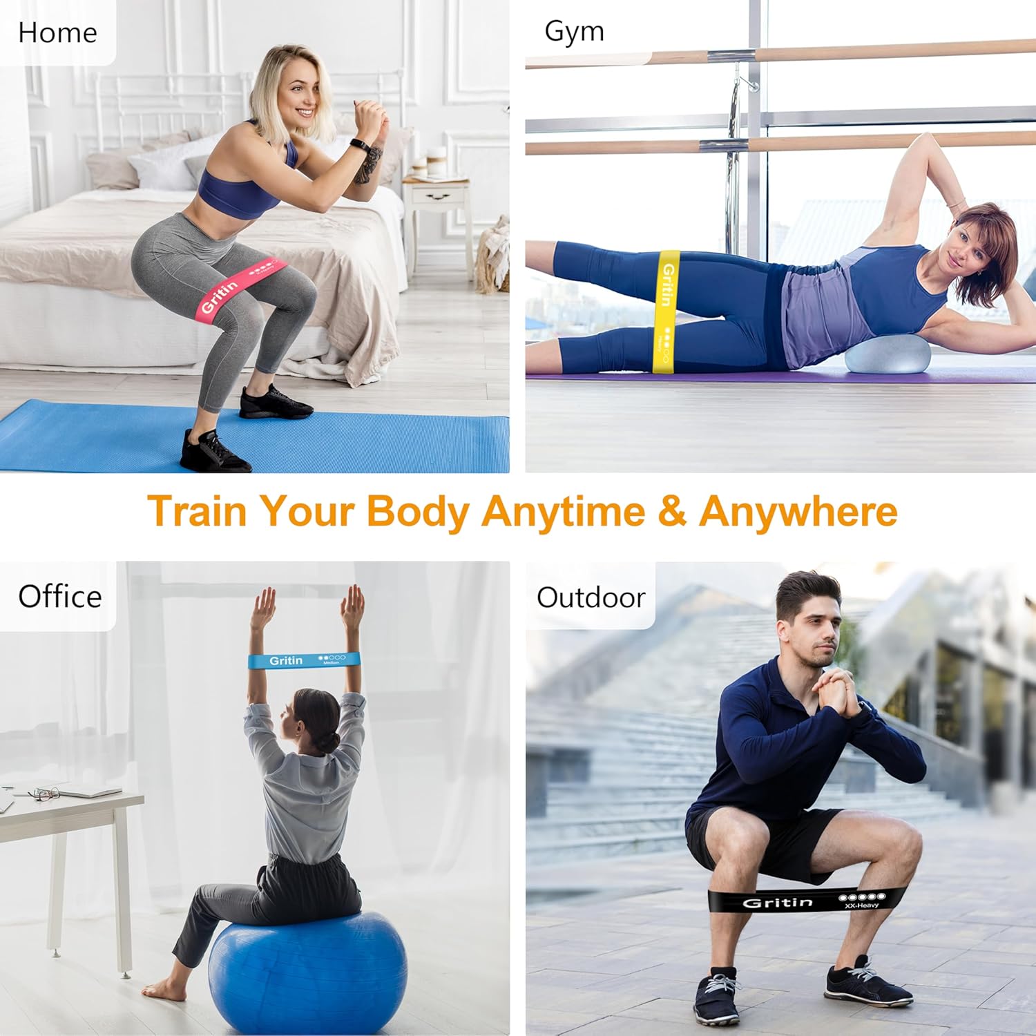 Fasce Elastiche Gritin Fitness